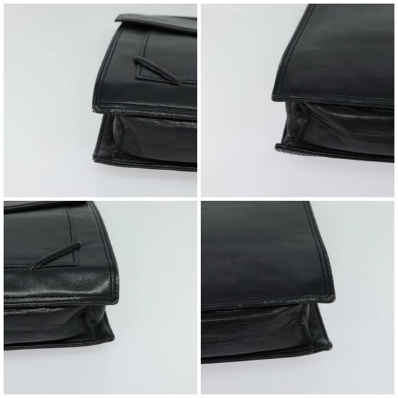 SAINT LAURENT Clutch Bag Leather Black Auth - Picture 15 of 15